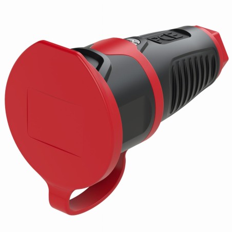 Gniazdo przenośne gumowe z zatyczką 16A 2P+Z 230V IP54 TAURUS2 2411‑srw