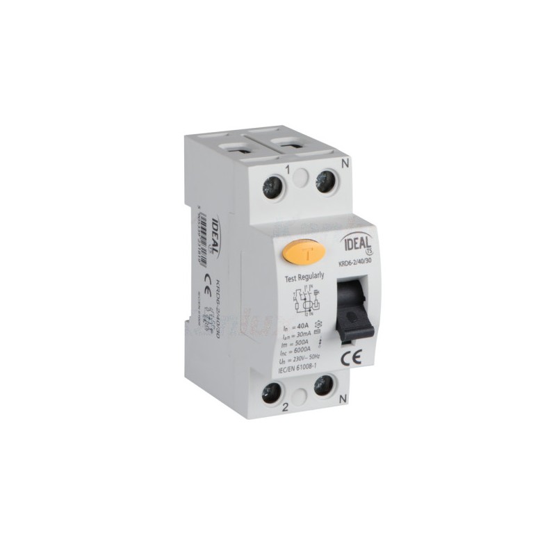 Wyłącznik różnicowoprądowy KRD6-2/40/30