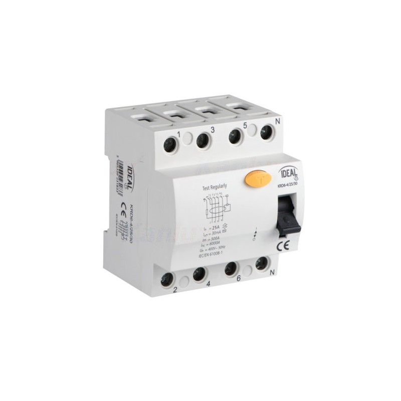 Wyłącznik różnicowoprądowy KRD6-4/25/30