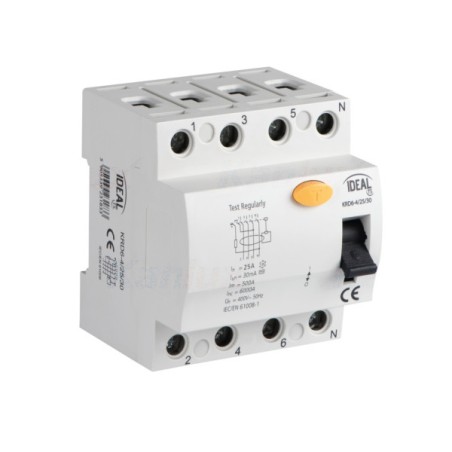 Wyłącznik różnicowoprądowy KRD6-4/25/30