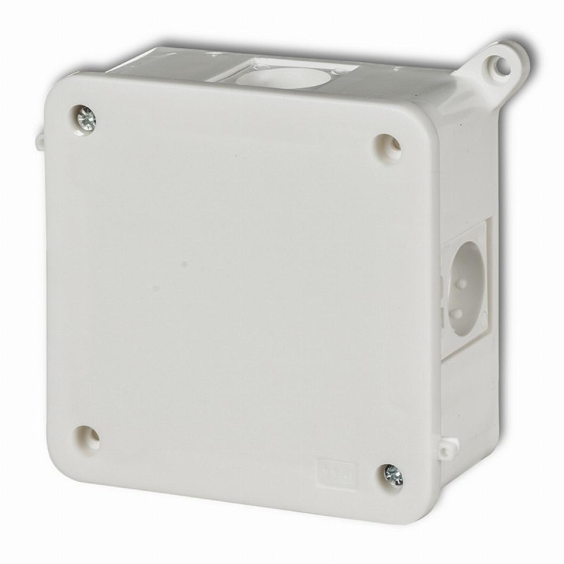 Puszka instalacyjna hermetyczna bez złączek 100x100mm biała