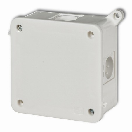 Puszka instalacyjna hermetyczna bez złączek 100x100mm biała