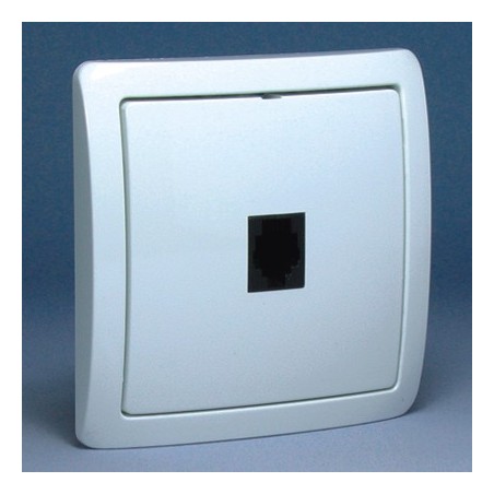 BTU/11 Gniazdo telefoniczne RJ11 uniwersalne  białe