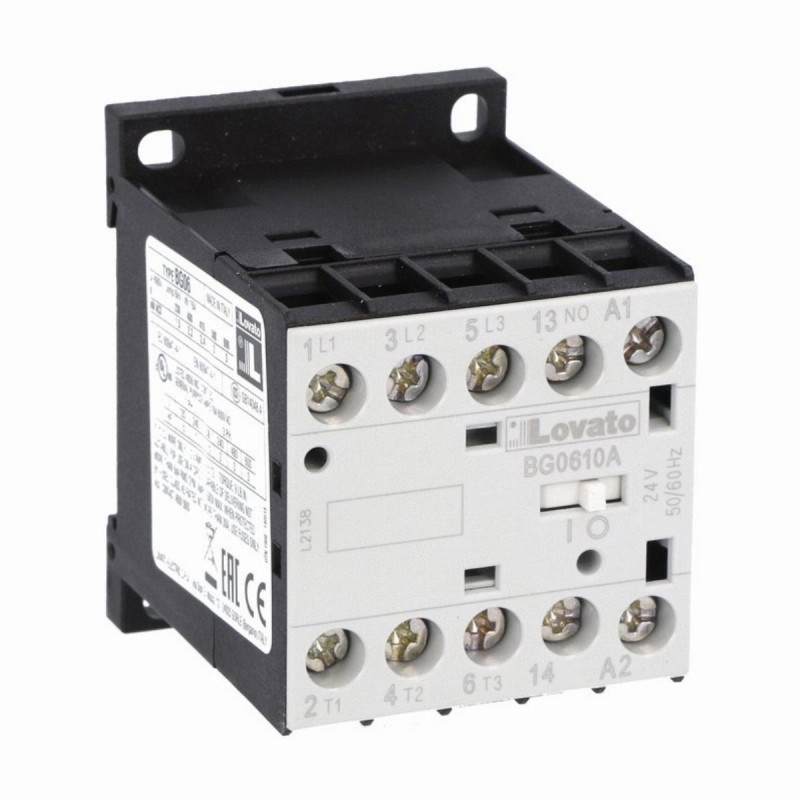 Stycznik mocy BG06 6A 2,2kW cewka 48V AC 3P 1NO 11BG0610A048