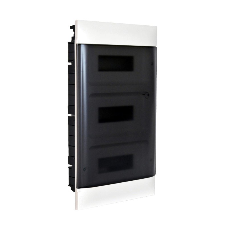 ROZDZIELNICA WNĘKOWA PRACTIBOX S 3X12 Z DRZWIAMI PRZEZROCZYSTYMI, DO ŚCIAN PEŁNYCH, Legrand