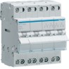 Modułowy przełącznik instalacyjny I-0-II punkt wspólny od góry 4P 40A 400VAC
