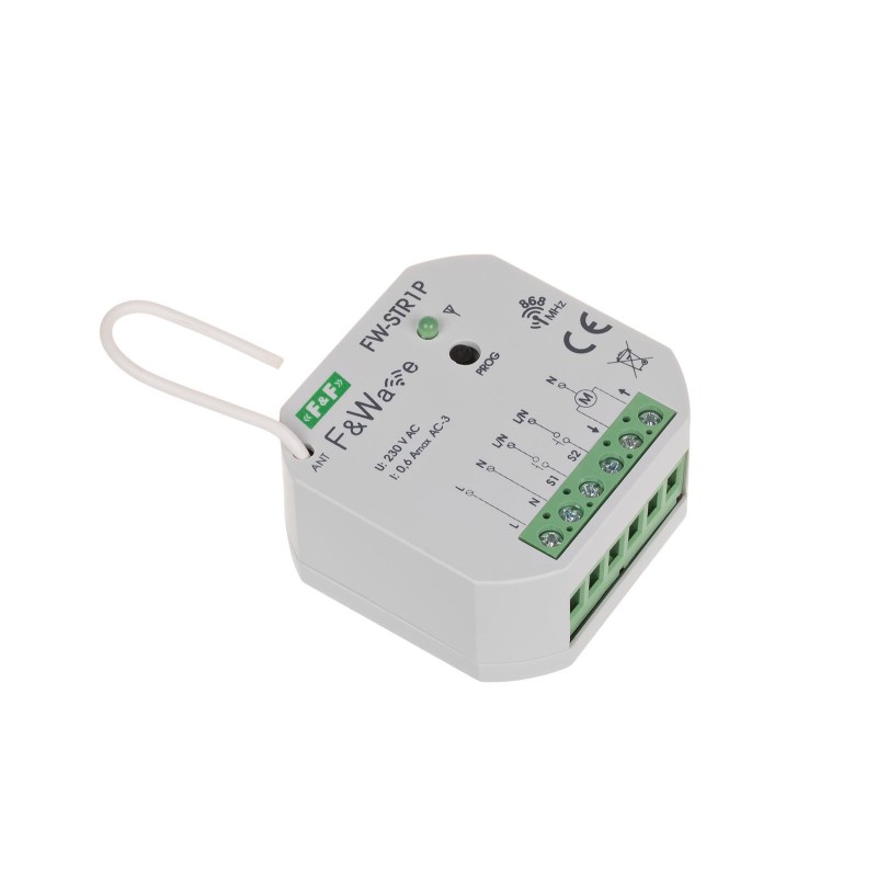 Radiowy sterownik rolet 230V- montaż PDT 85÷265V AC/DC