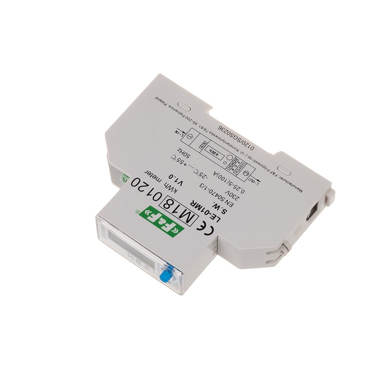 Licznik energii elektrycznej - jednofazowy, RS-485, LCD, 100A, rejestracja parametrów sieci U, I, F, P, Q, AE+, RE+ Licznik energii elektrycznej - jednofazowy, RS-485, LCD, 100A, rejestracja parametrów sieci U, I, F, P, Q, AE+, RE+