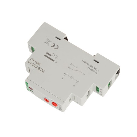 Przekaźnik czasowy rewersyjny, styki: 1NO/NC, 230V, 16A