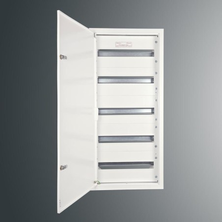 Rozdzielnica p/t modułowa RW 22NN 5x20S 952x423x175  szyna TSH35  zamek patent.9081  IP30  RAL9003