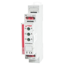 Lampka kontrolna trójfazowa 3xZielony LED 400V AC RLK-3G