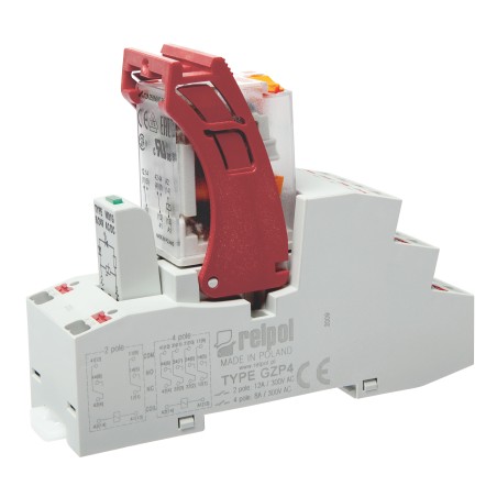 Przekaźnik interfejsowy PUSH-IN 4P 7A 230V AC PIR4-230AC-M93G-PS-2014