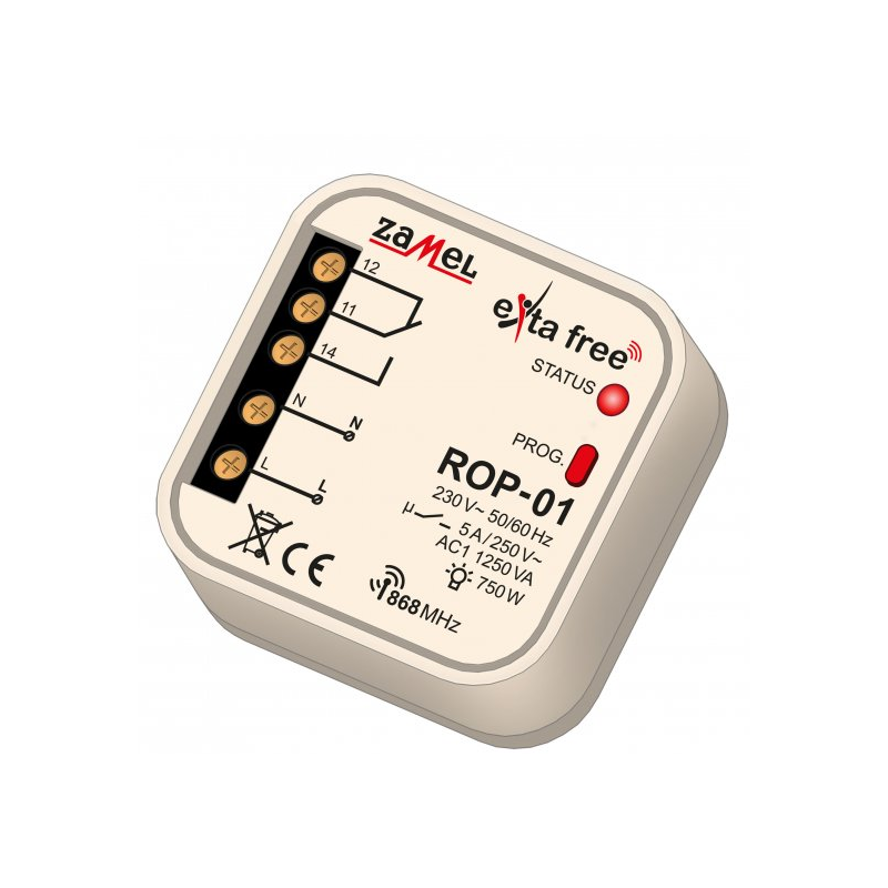 RADIOWY ODBIORNIK DOPUSZKOWY 1-KANAŁOWY TYP: ROP-01