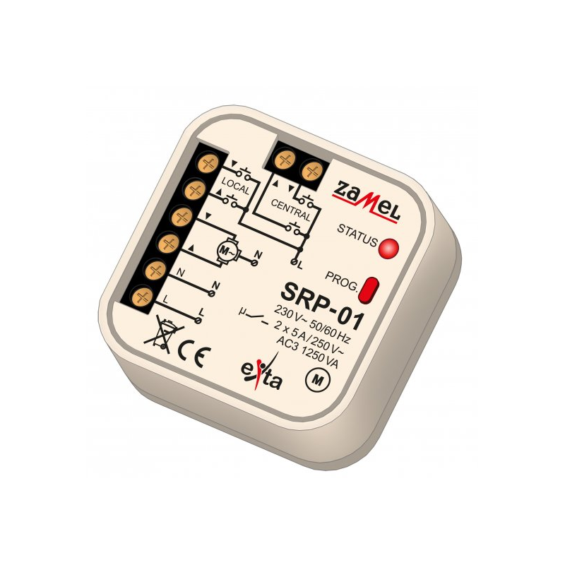 STEROWNIK ROLET DOPUSZKOWY PRZEWODOWY TYP: SRP-01