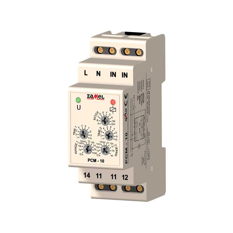 PRZEKAŹNIK CZASOWY 230V AC TYP: PCM-10