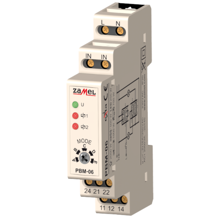 PRZEKAŹNIK BISTABILNY SEKWENCYJNY 230V AC TYP: PBM-06