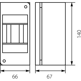 Rozdzielnica natynkowa - RNO-3 biała 5.2