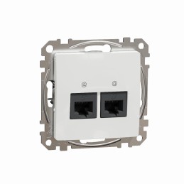 Gniazdo komputerowe 2xRJ45 kat.5e UTP białe Sedna D&E SDD111452
