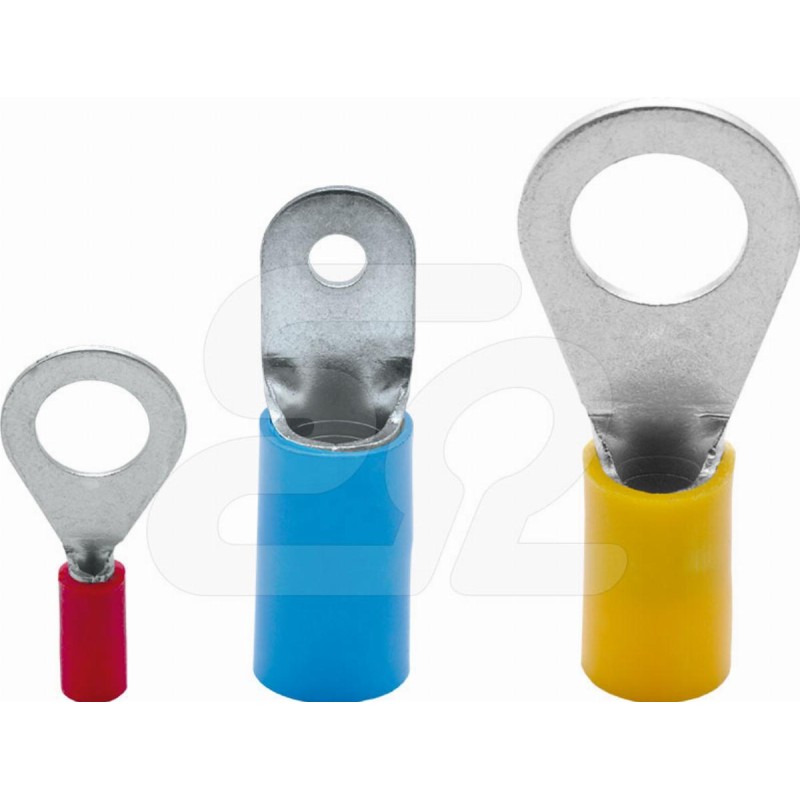 Końcówka kablowa KOI 1/4 PCV izolowana, oczkowa, do przewodu 1 mm², otwór M4 | ERGOM E09KO-02010300400 | 100 SZT.| Elgra Bytom