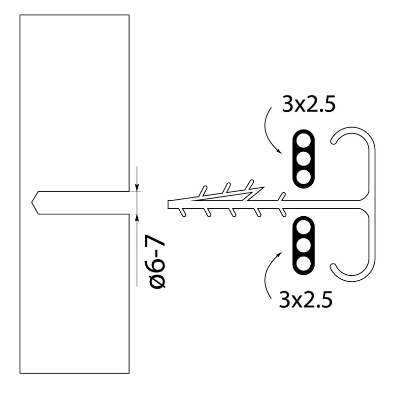 Uchwyt USMP - 3 Bis 100szt Uchwyt USMP - 3 Bis 100szt