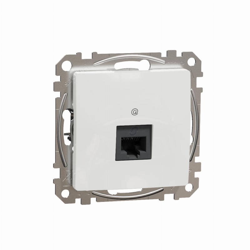 Gniazdo komputerowe RJ45 kat.5e UTP białe Sedna D&E SDD111451