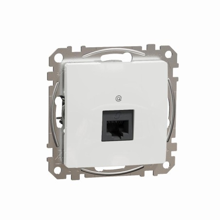 Gniazdo komputerowe RJ45 kat.5e UTP białe Sedna D&E SDD111451