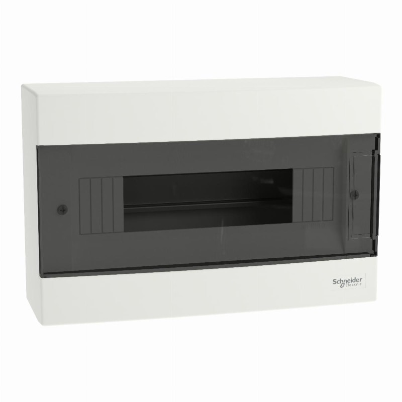 Rozdzielnica modułowa 1x12 natynkowa IP40 Easy9 EZ9EU‑1‑12‑NT‑T drzwi transparentne EZ9EUC112