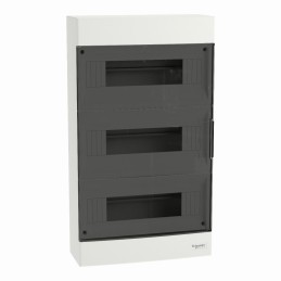 Rozdzielnica modułowa 3x12 natynkowa IP40 Easy9 EZ9EU‑3‑12‑NT‑T drzwi transparentne EZ9EUC312