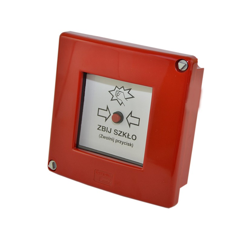 PB-D0 XY Przycisk blokowany czerwony bez napisów | W0-PB-D0 XY B/N C | PROMET