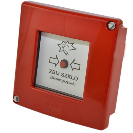 PB-D0 XY Przycisk blokowany czerwony bez napisów | W0-PB-D0 XY B/N C | PROMET