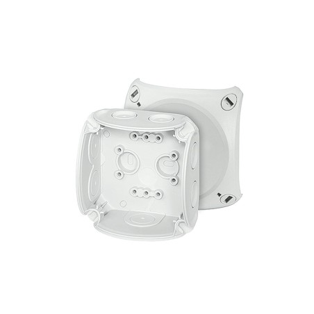 DK 0200 GZ Puszka do inst. wewn., szara IP 66, z dławnicami membran., 93x93x62mm, bez zacisków