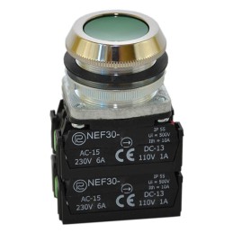 Przycisk NEF30-K2XY zielony | W0-NEF30-K 2XY Z | PROMET