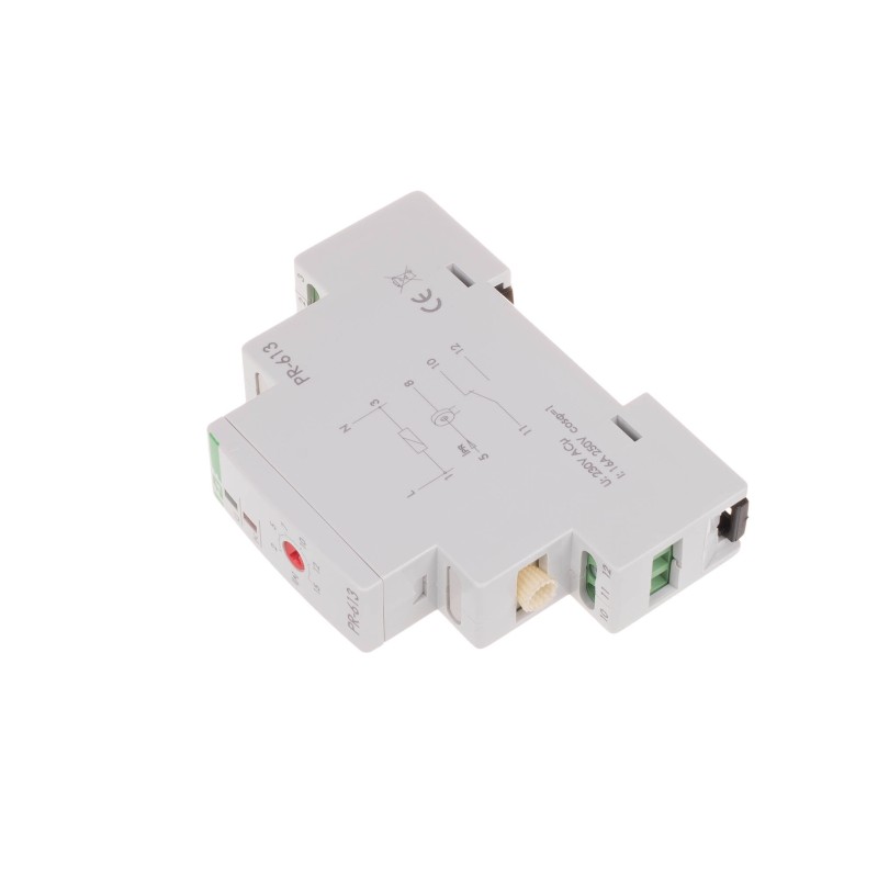 PR-613 Przekaźnik priorytetowy z kanałem przelotowym, nastawa 2-15A, styk 1Z, Imax 16A