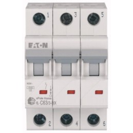 Wyłącznik nadprądowy HN-C63/3 6kA, In 63A, char. C, 3-bieg. Seria HN