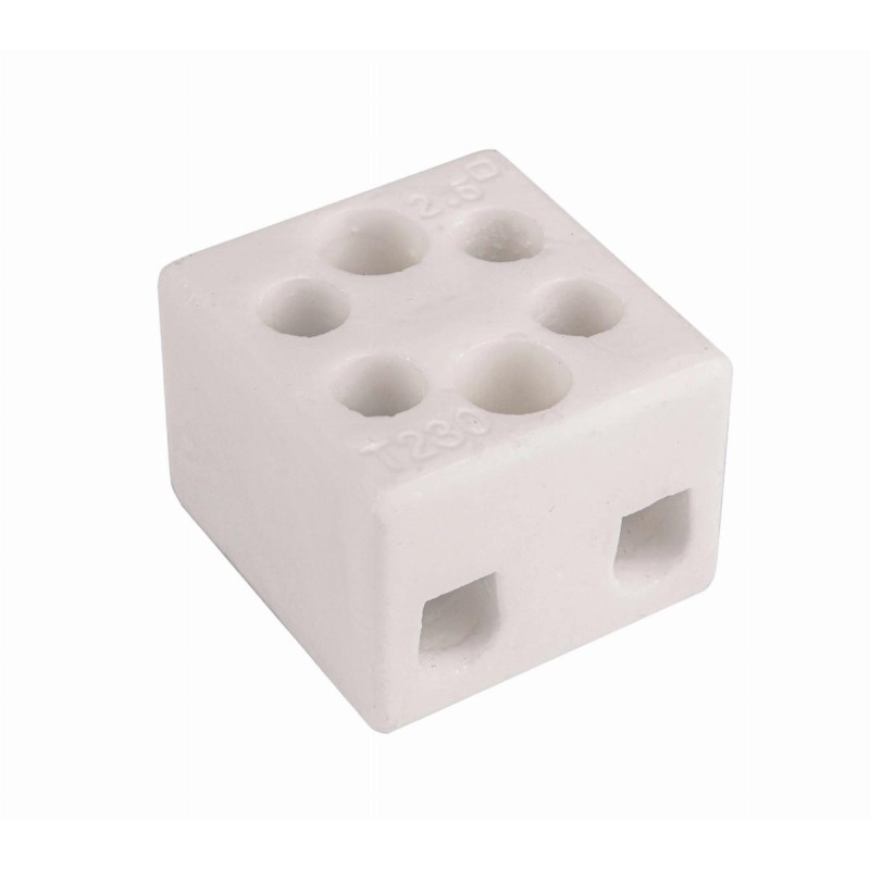 Złączka gwintowa porcelanowa CPO 2-2.5A biały