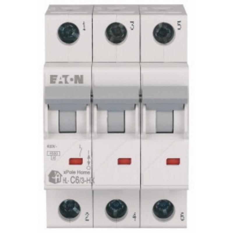 Wyłącznik nadprądowy 3P C 6A 6kA AC xPole Home HN‑C6/3 194888 Wyłącznik nadprądowy 3P C 6A 6kA AC xPole Home HN‑C6/3 194888