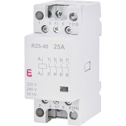 R 25-40 230V Stycznik modułowy 25A 4Z | ETI-POLAM | Elgra Bytom