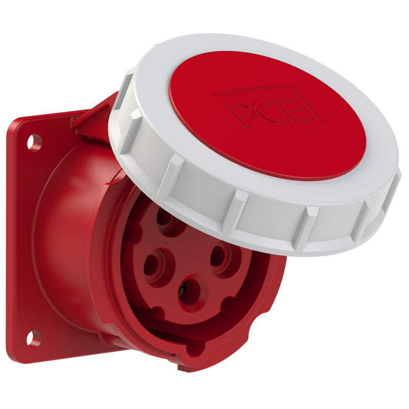 GNIAZDA TABLICOWE PROSTE IP67  16A 400V 3P+Z+N 75x75mm TWIST