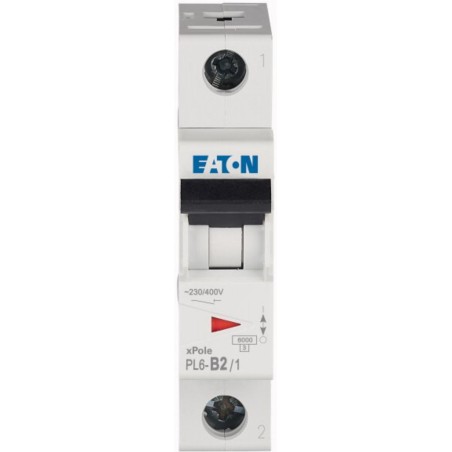 Wyłącznik nadprądowy 1P B 2A 6kA PL6-B2/1