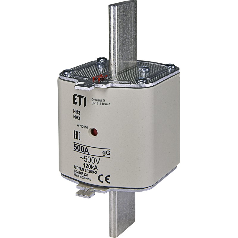 NH3 gG 500A/500V Wkładka topikowa NH zwłoczna KOMBI | ETI-POLAM | Elgra Bytom