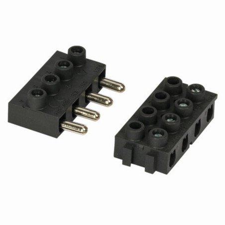 GP2,5 + WP2,5 Złącze 4-torowe komplet czarny | Pokój S.E.