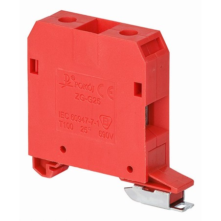 ZG-G25/TS35 ZŁĄCZKA CZERWONA 1-TOROWA