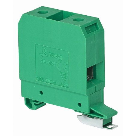 ZG-G35/TS35 ZŁĄCZKA 1-TOROWA KOLOR ZIELONY