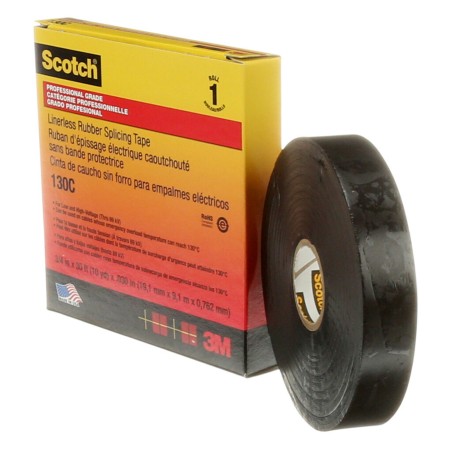 Taśma izolacyjna samospajalna Scotch® 130C 19mm x 9,1m | 3M | Profesjonalna izolacja kabli