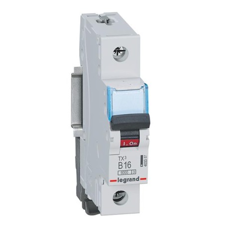 Wyłącznik nadprądowy Legrand S 301 1P B 16A 6000A TX3 403357