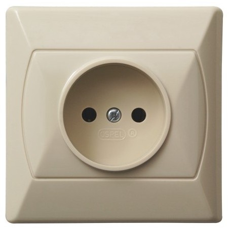 GP-1A/01 AKCENT GNIAZDO POJEDYNCZE KOLOR BEŻOWY