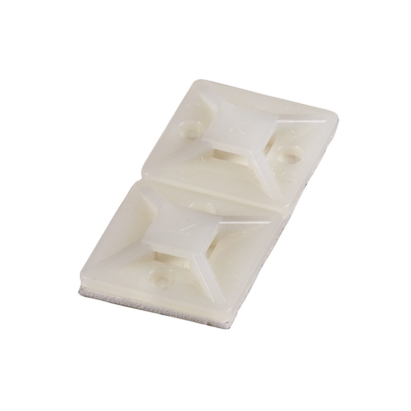 SAMOPRZYLEPNE UCHWYTY DO OPASEK 28X28MM DO SZER TAŚMY 4.8MM KOLOR BIAŁY 262162 (100szt)