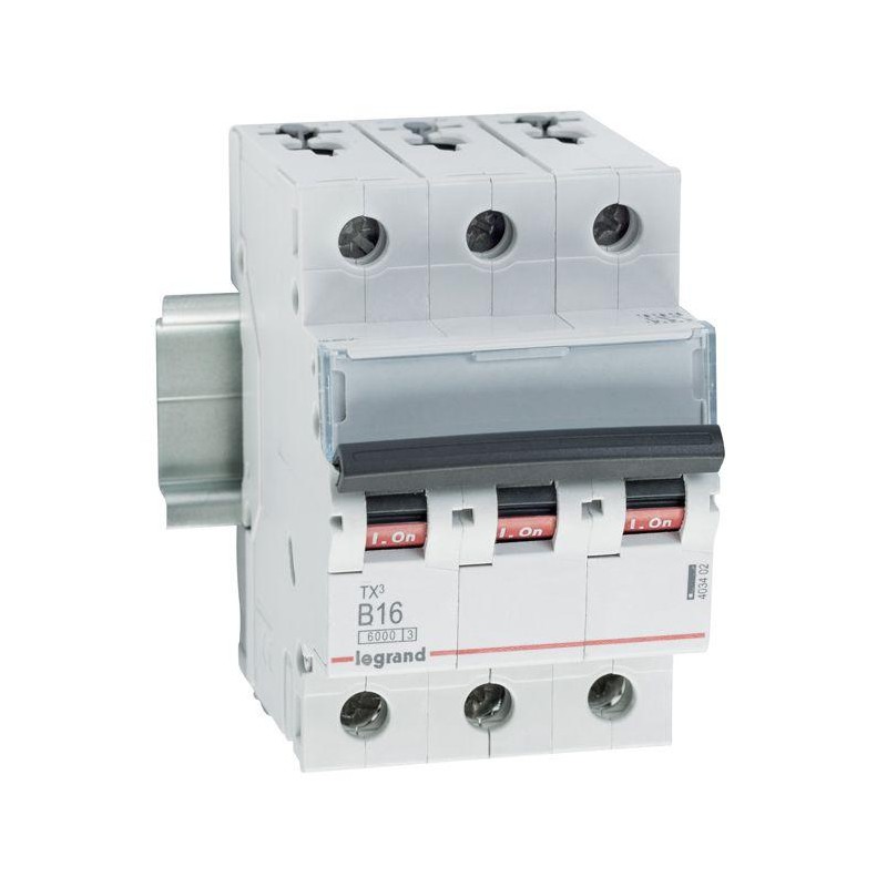 WYŁĄCZNIK NADPRĄDOWY S 303 3P B 16A 6000A SERII TX3, Legrand