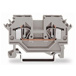 ZŁĄCZKA SZYNOWA 2-PRZEWODOWA  4 MM2 SZARA 281-601
