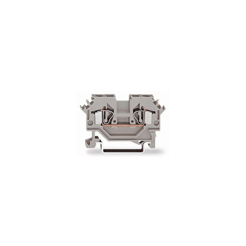 ZŁĄCZKA SZYNOWA 2-PRZEWODOWA  4 MM2 SZARA 281-601